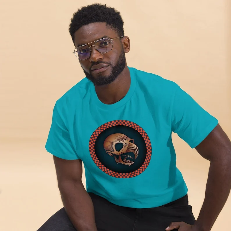 Hawk Man Skull shirt